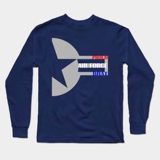 Proud Air Force Brat Roundel Star Long Sleeve T-Shirt